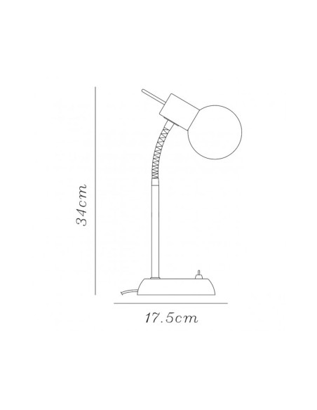 Sobremesa Moderna con Bola Opal