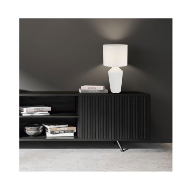Lámpara para Mesa Cerámica Blanca