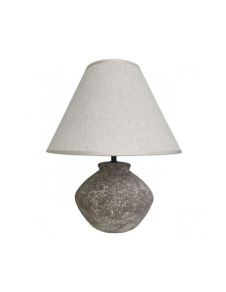 Lámpara de cerámica piedra gris barata