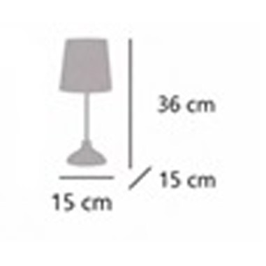 Lámpara de mesa Níquel Satinado con...