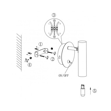 Foco Blanco Cilindro para Bombilla G9