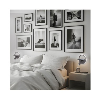 Aplique negro moderno dormitorio