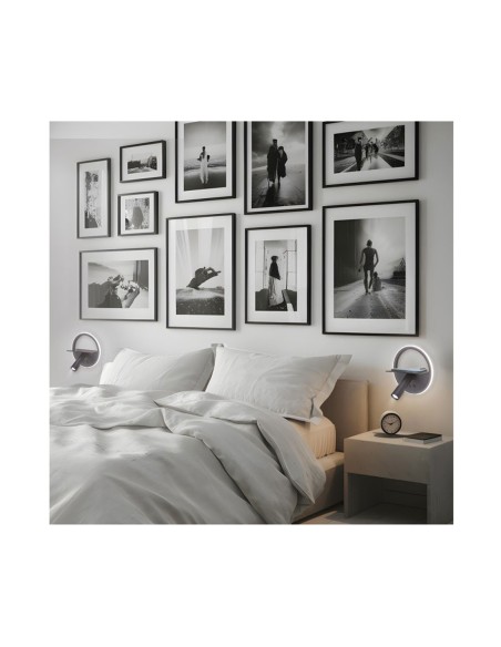 Aplique negro moderno dormitorio