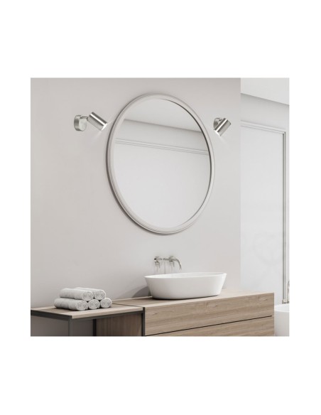 Foco Orientable y Articulable Níquel Satinado