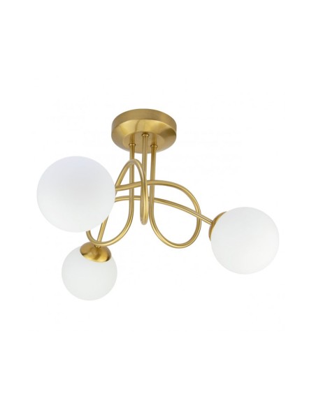 Lámpara dormitorio dorada barata