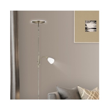 Lámparas de Suelo Cuero con Lector...