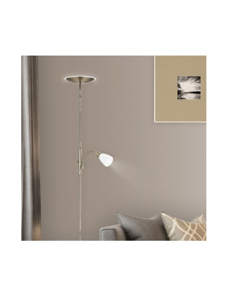 Lámparas de Suelo Cuero con Lector Baratas