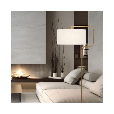 Lámpara de Pie Ahorcado Latón con...