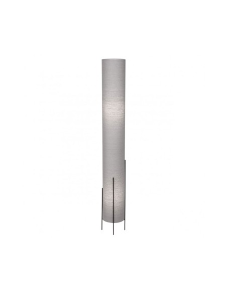 Pie de salón pantalla cilindro gris alta