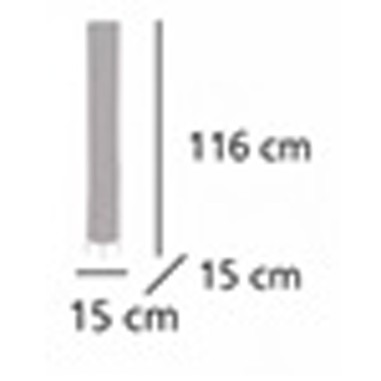 Lámpara de Suelo Negro Cilindro...