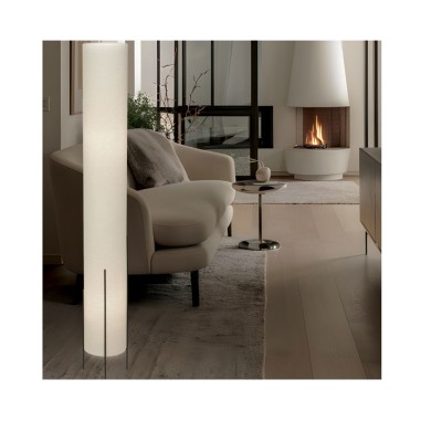 Lámpara de Suelo Negro Cilindro...