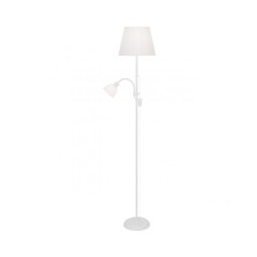 Pie de salón con lector y pantalla blanco