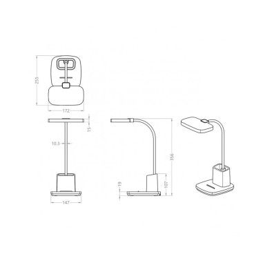 Flexos Beige con Portalápices