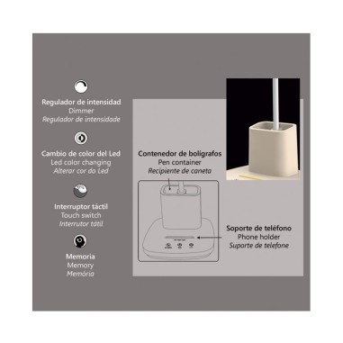 Flexos Beige con Portalápices