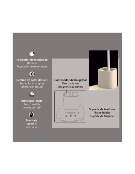 Flexos Beige con Portalápices