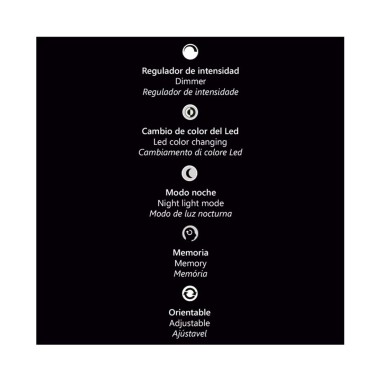 Flexos Despacho Blanco con Luz regulable