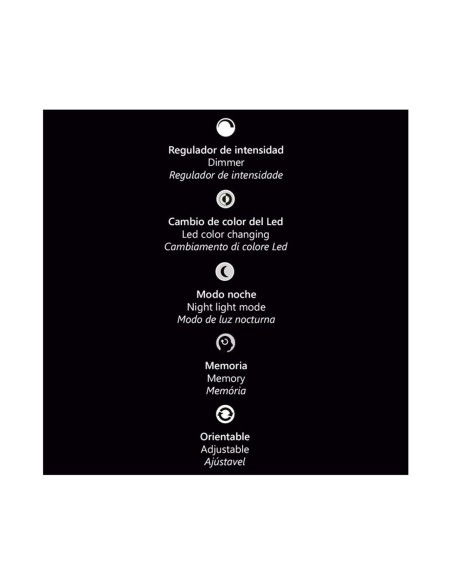 Flexos Despacho Blanco con Luz regulable