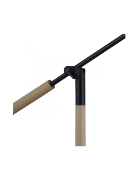 Flexo Nórdico Negro y Madera