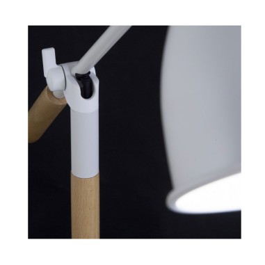 Flexo Nórdico Blanco y Madera