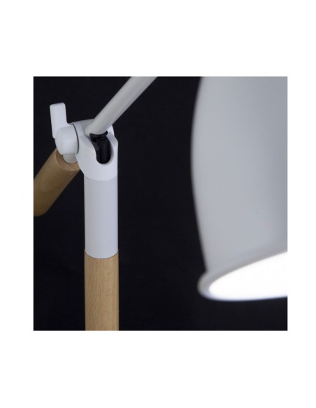 Flexo Nórdico Blanco y Madera