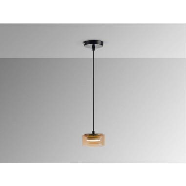 Lámpara Cristal Tulipa Ambar para...