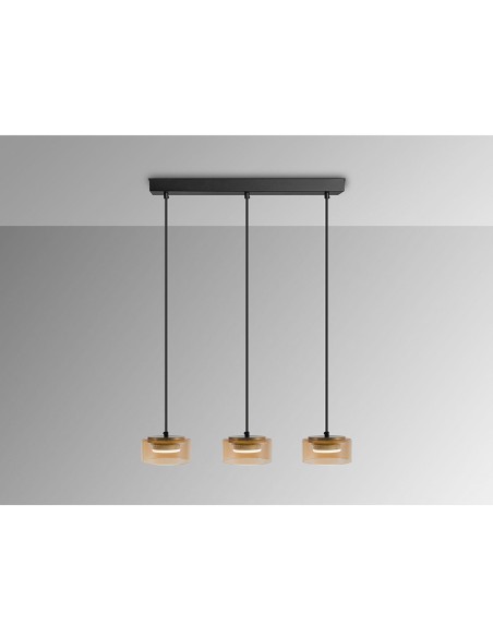 Lámparas de Techo Lineal Negra y Dorada Low Cost