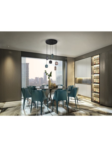 Lámpara Plafón 6 Alturas Low Cost