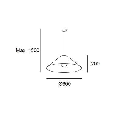 Techo Lámpara Pantalla Ratán Natural