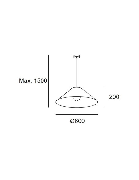 Techo Lámpara Pantalla Ratán Natural