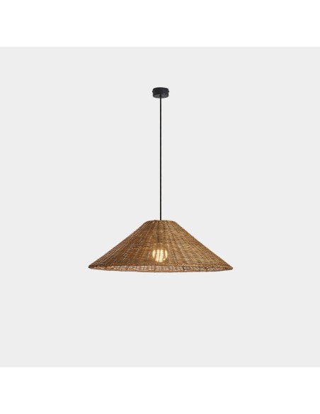 Techo Lámpara Pantalla Ratán Natural