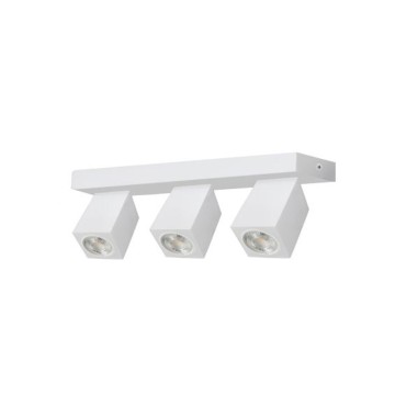 Regleta 3 focos cuadrado blancos