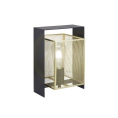 Lámpara sobremesa Nimes negro y oro