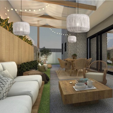 Lámpara Colgante Papel y Metal