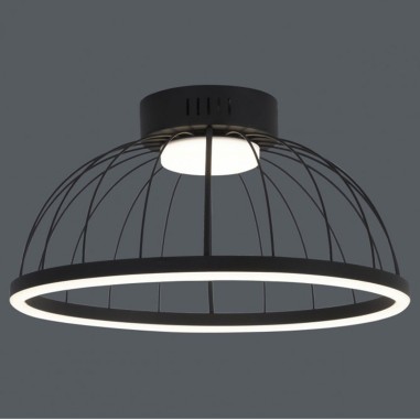 Plafón Led Formas Negro