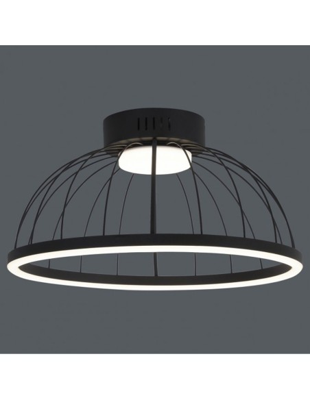 Plafón Led Formas Negro