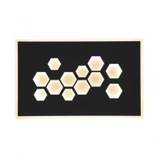 Plafón/Aplique Led Negro Dembe