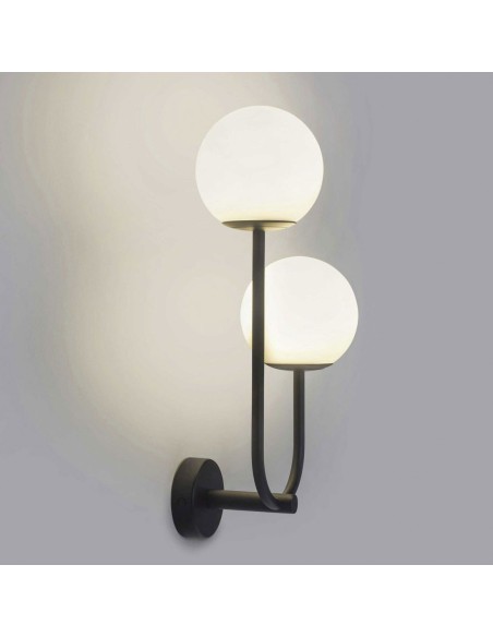 Aplique para Baño con Doble Tulipa