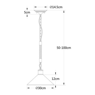 Luminaria Vintage Oferta 3 Tamaños