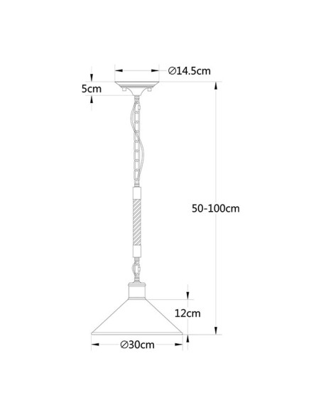 Luminaria Vintage Oferta 3 Tamaños