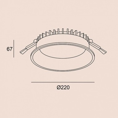 Downlight Interior Exterior o Baño...