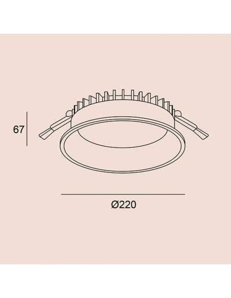 Downlight IP54 Blanco y Negro Alta Potencia