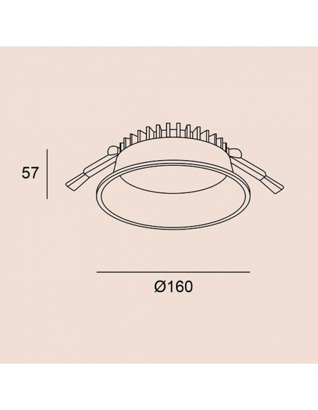Venta Downlight 20W Luz Natural Blanco o Negro