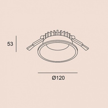 Downlight Led Encastrable Blanco o Negro