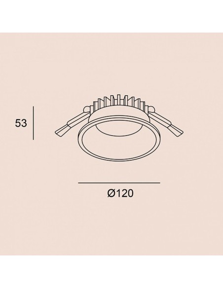 Downlight Led Encastrable Blanco o Negro