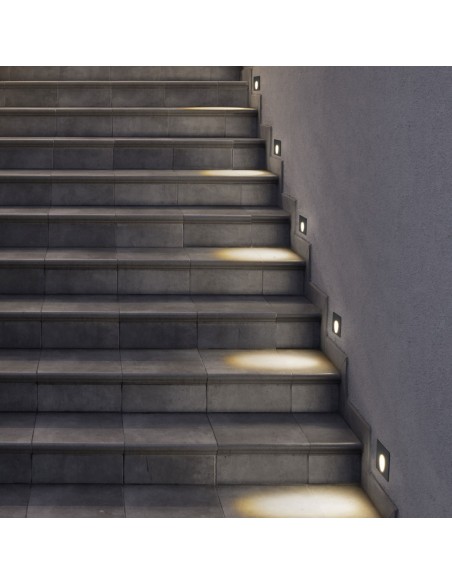 Empotrables Cuadrado Pared Apertura Luz 70º