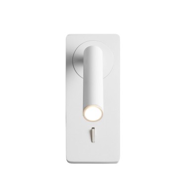 Aplique led con lector blanco