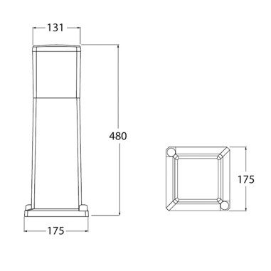 Sobremuro de Exterior de 48 y 80cm...