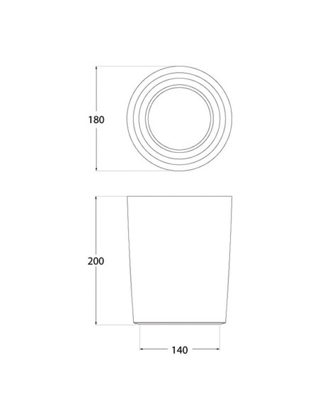 Plafón Blanco Resina con Bombilla CCT Incluida