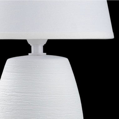 Lámpara Mesita Cerámica Blanca Muy...