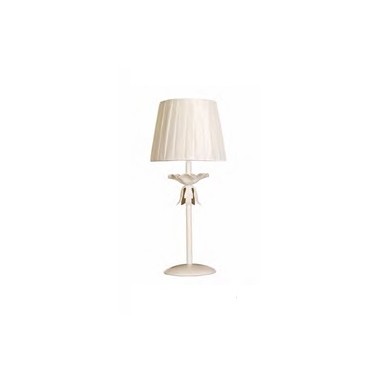 Lámpara de mesa de hiero beige